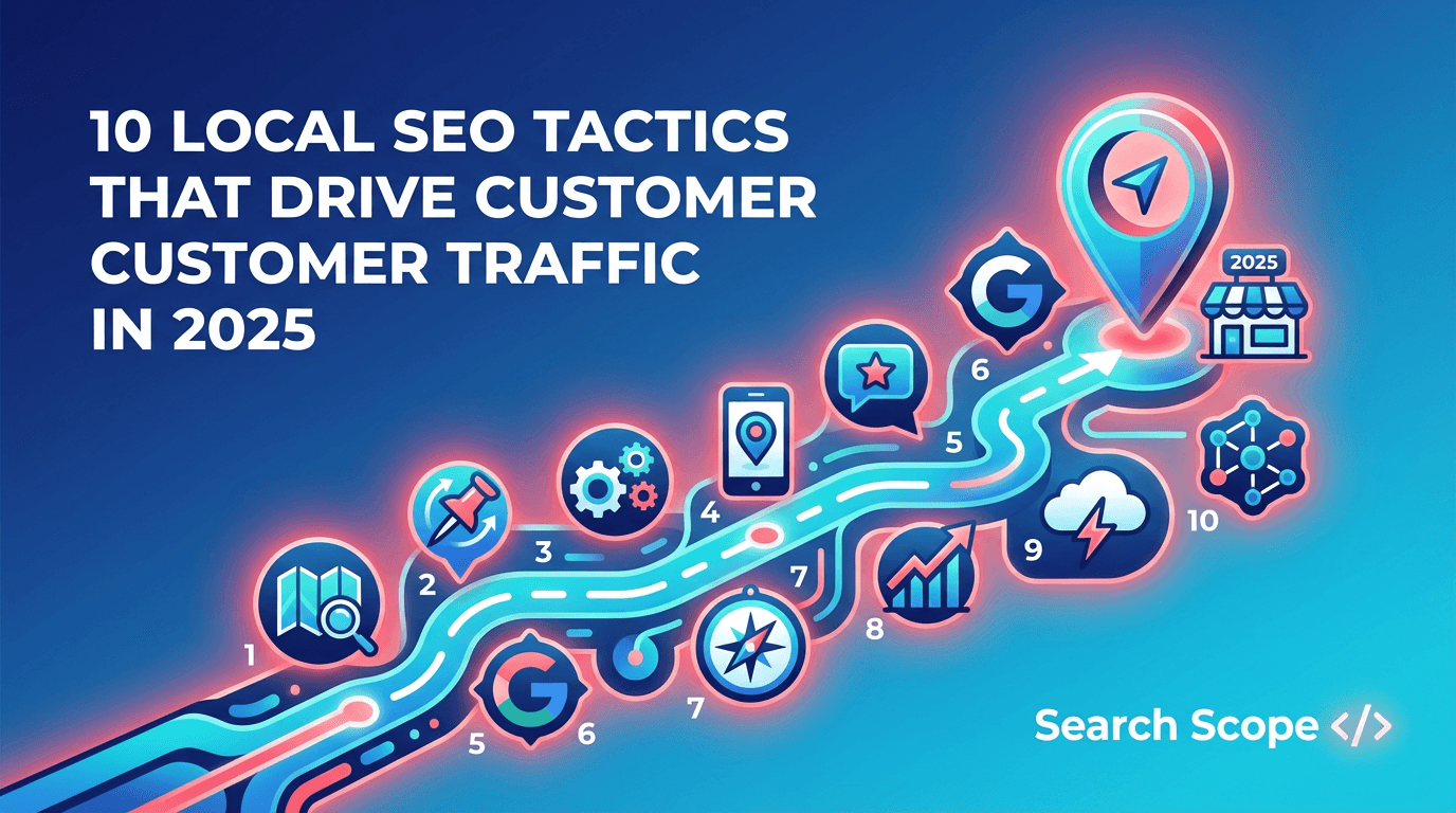 Infographic on 2025 Local SEO Tactics for Customer Traffic
