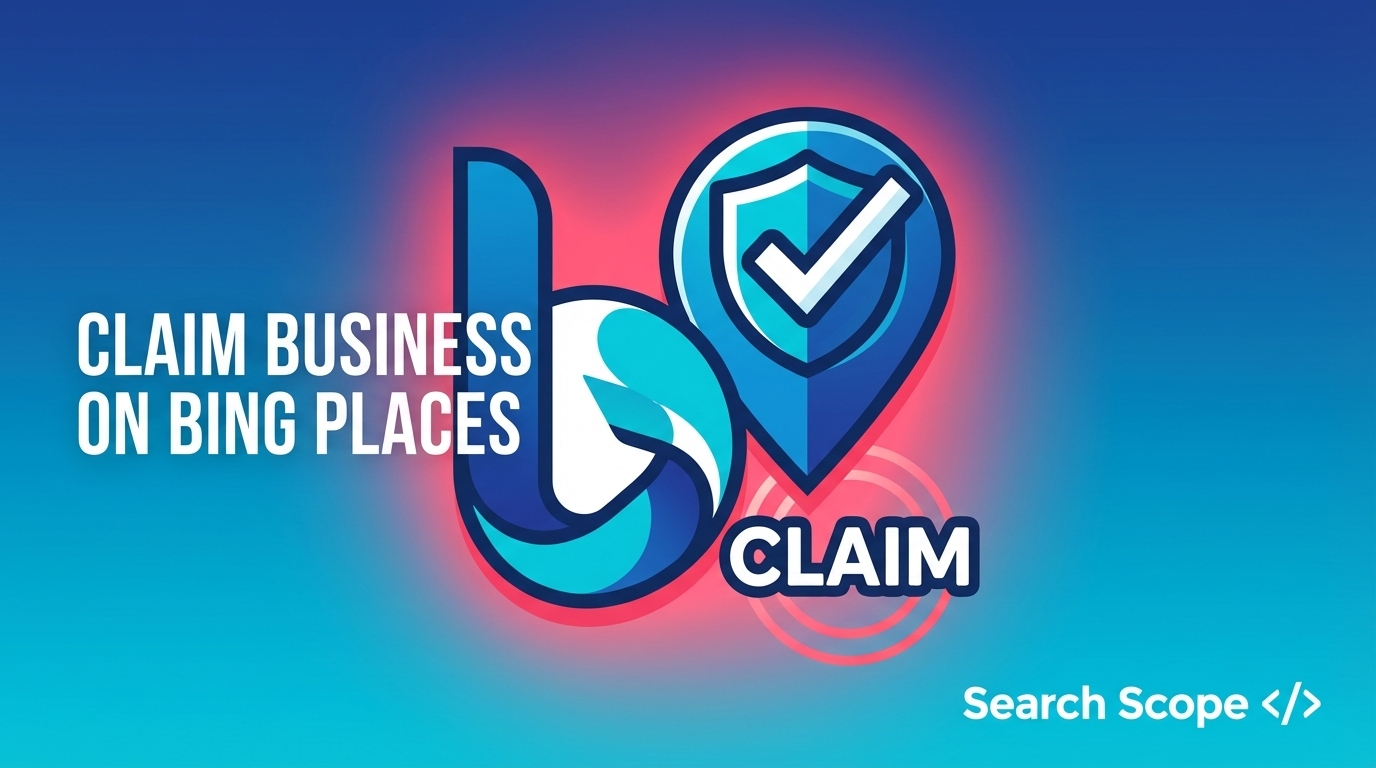 Bing Places promotional banner with claim feature