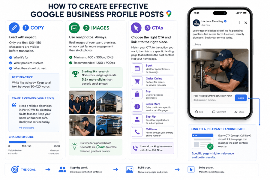 how to create effective google business profile posts
