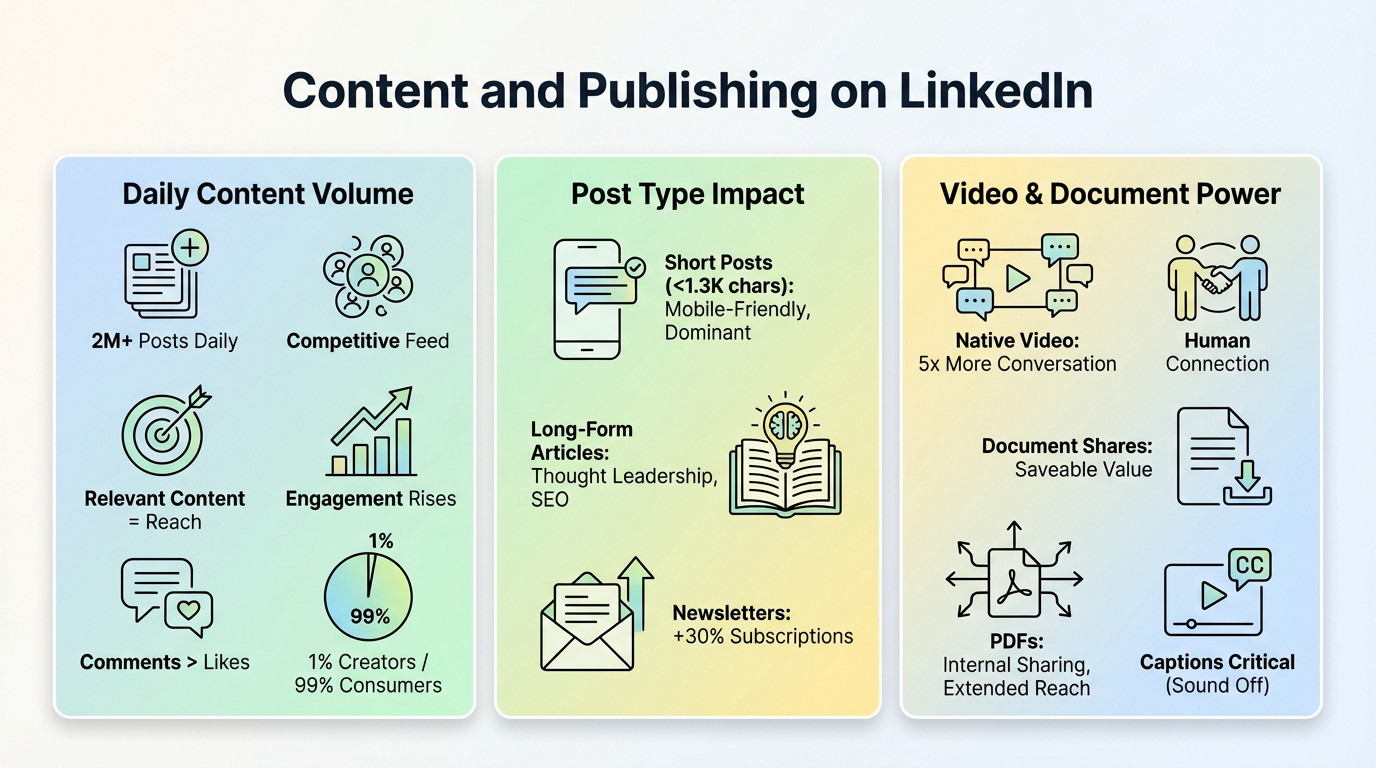 Mastering LinkedIn Content Insights and Best Practices statistics graph