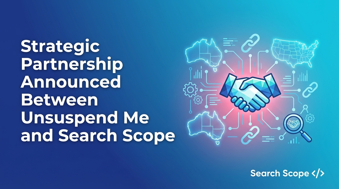 strategic partnership announced between unsuspend me and search scope