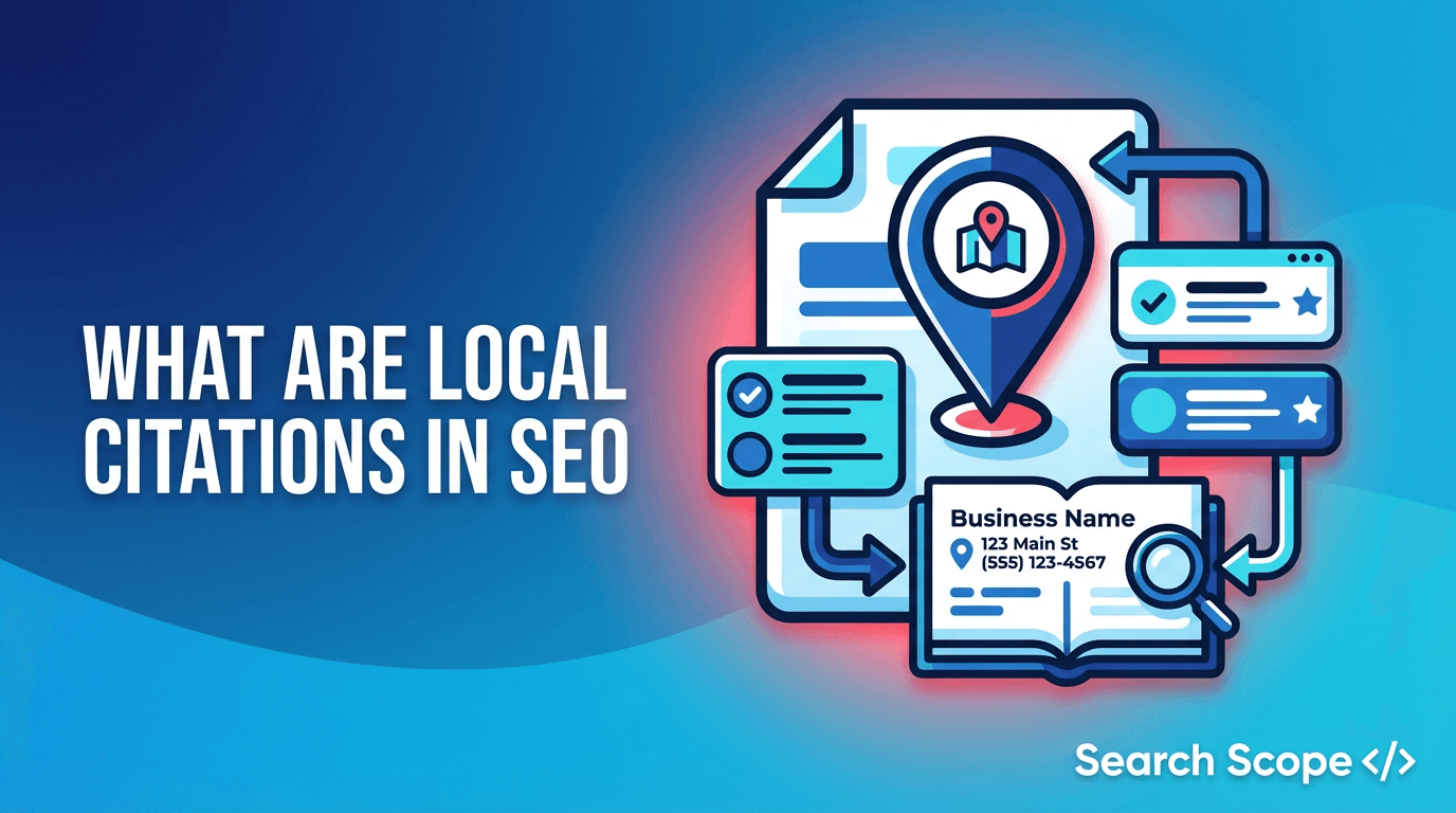 Infographic explaining local citations in SEO