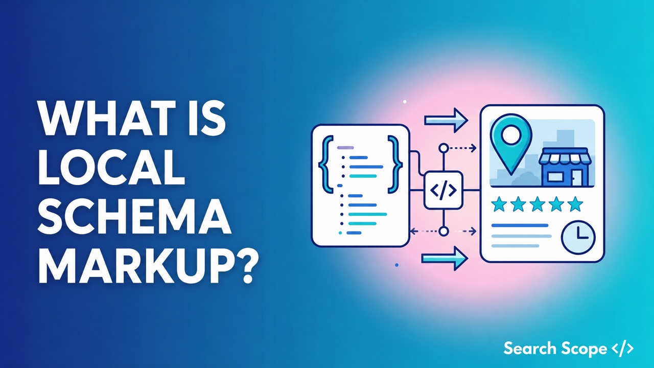 Local schema markup for local SEO